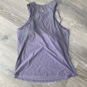 Lululemon 2-in-1 Lavender Mesh Panel Workout bra and tank Top, L